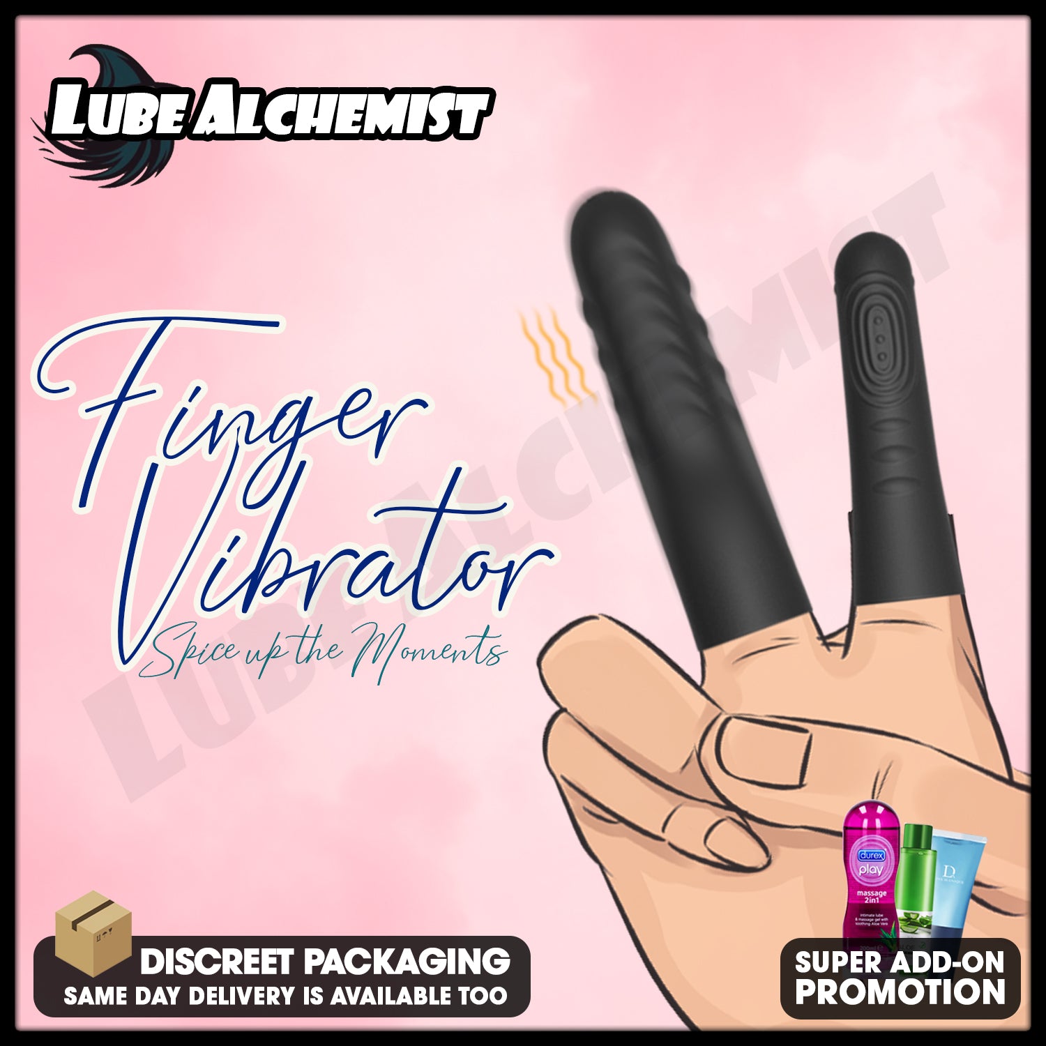 LubeAlchemist™ Finger Vibrator G Spot Sex Toys for Female Clitoris Sti –  Merlion Store